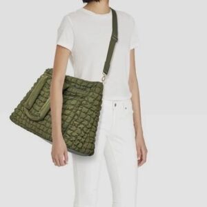 Green Quilted Women's Bag